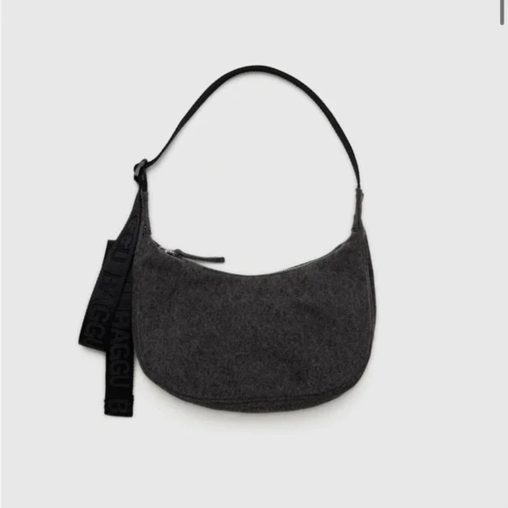 BAGGU Deadstock Washed Black Denim Small Crescent NWT